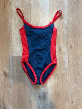 Marc By Marc Jacobs Navy and Red One-Piece Swimsuit